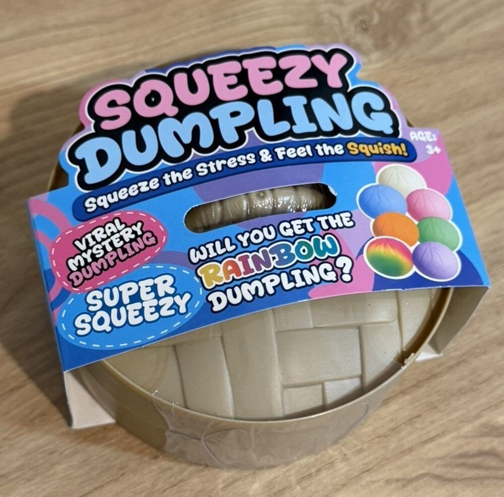 NEW Outplay Viral Mystery Super Squeezy Colorful Dumpling Stress Squish